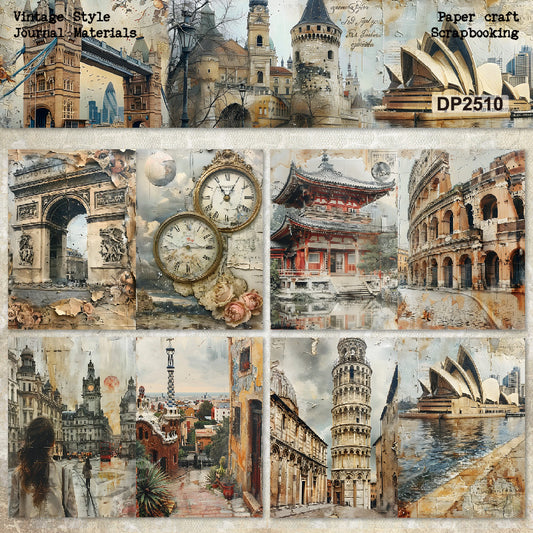 #02047 Vintage Jounery Material Paper
