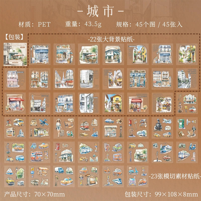 #20082 City Corner Series Sticker