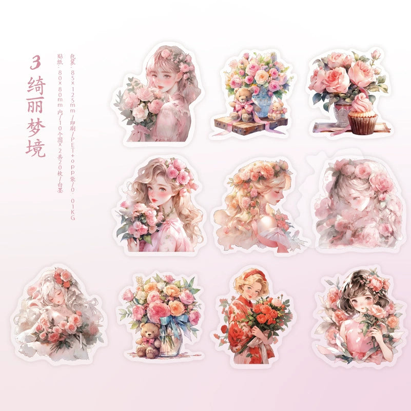 #20113 Flower Girl Series Sticker