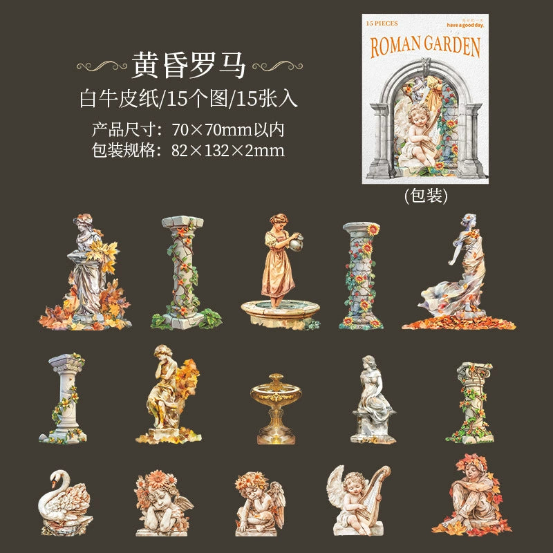 #02961 Roman Garden Series Sticker