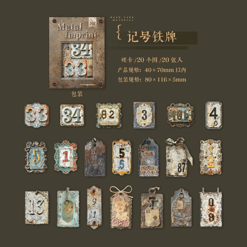 #20110 Vintage Tag Series Sticker
