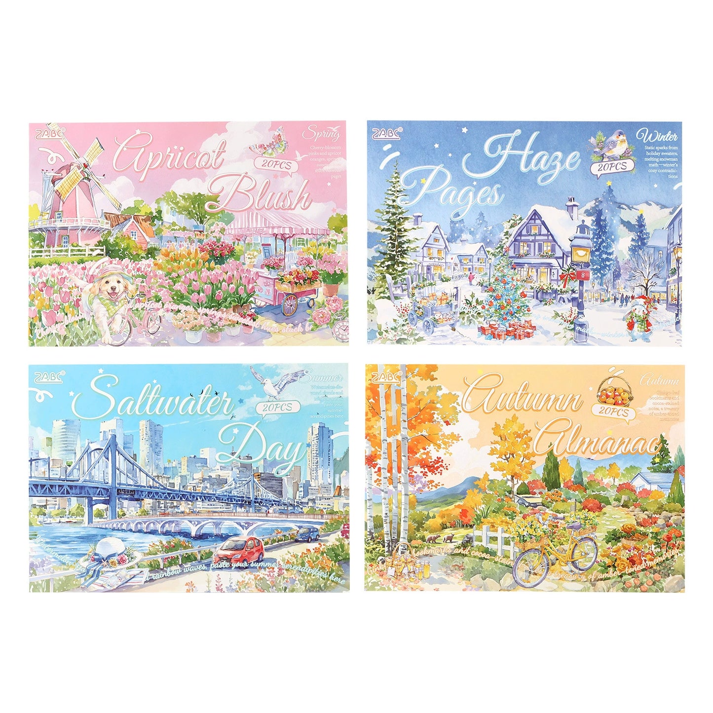 #20073 Four Seasons Scenery Series Sticker Book