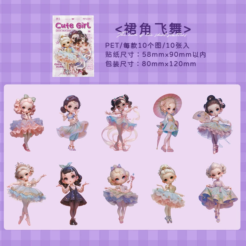 #20378 Cute Girl Series Sticker