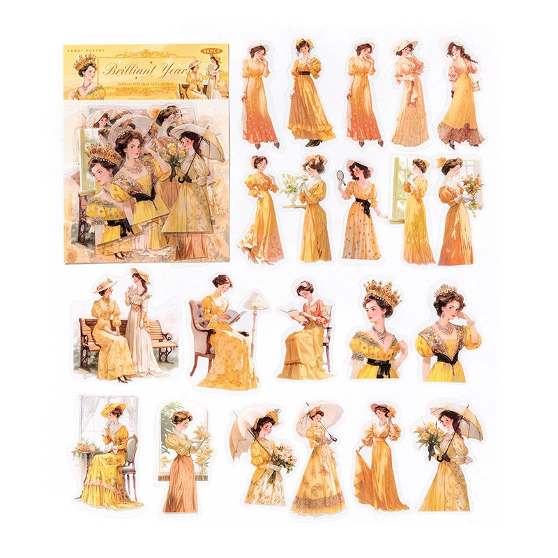 #20068 Vintage Lady Series Sticker