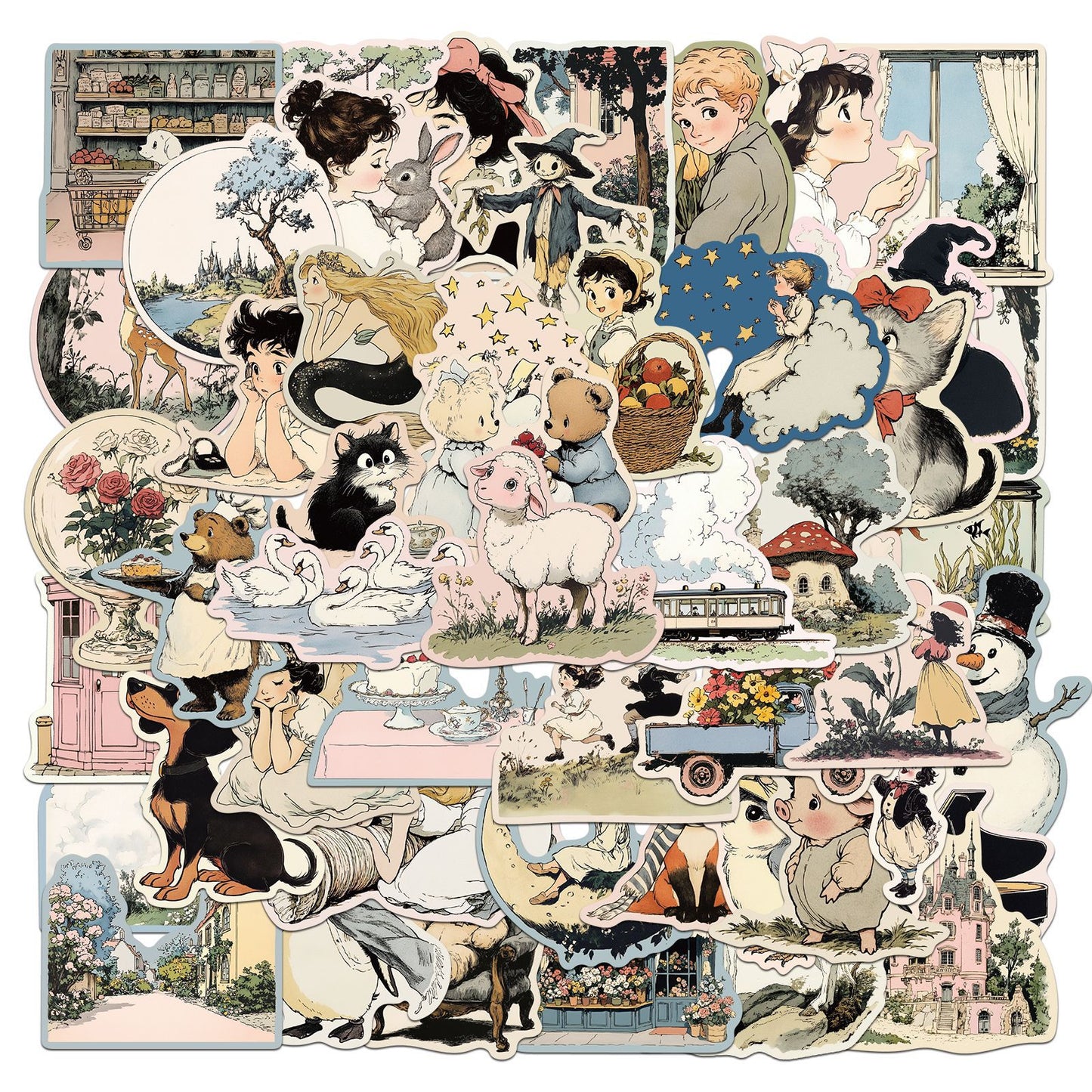 #02283 Retro Catoon Series Sticker