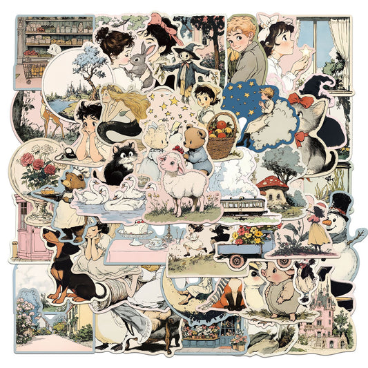 #02283 Retro Catoon Series Sticker