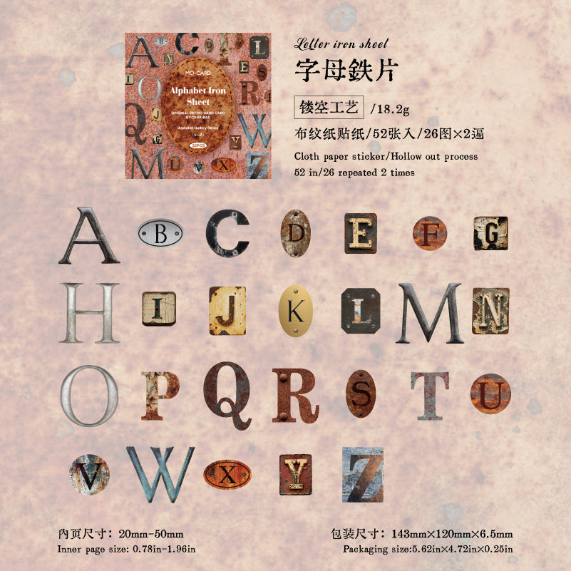 #02907 Letter Series Sticker