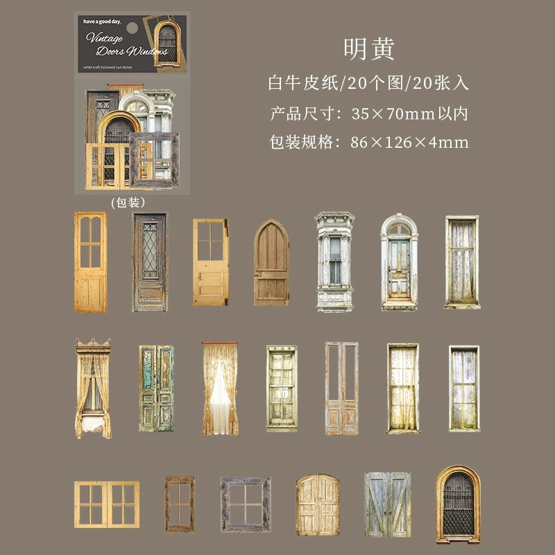 #20093 Vintage Door and Window Series Sticker