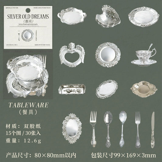 #20373 Silver Old Dream Series Sticker