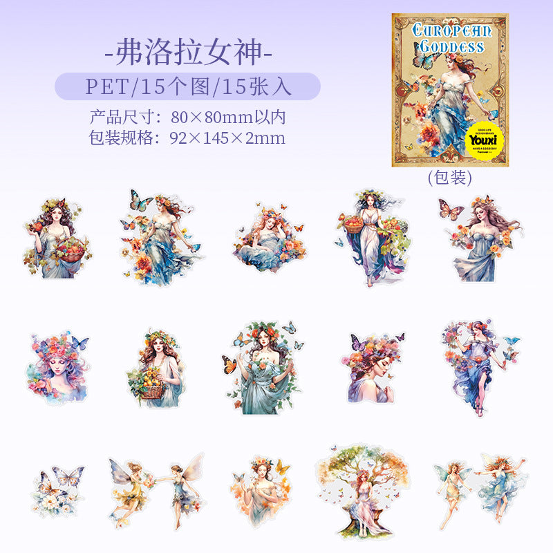 #02938 European Goddesses Series Sticker