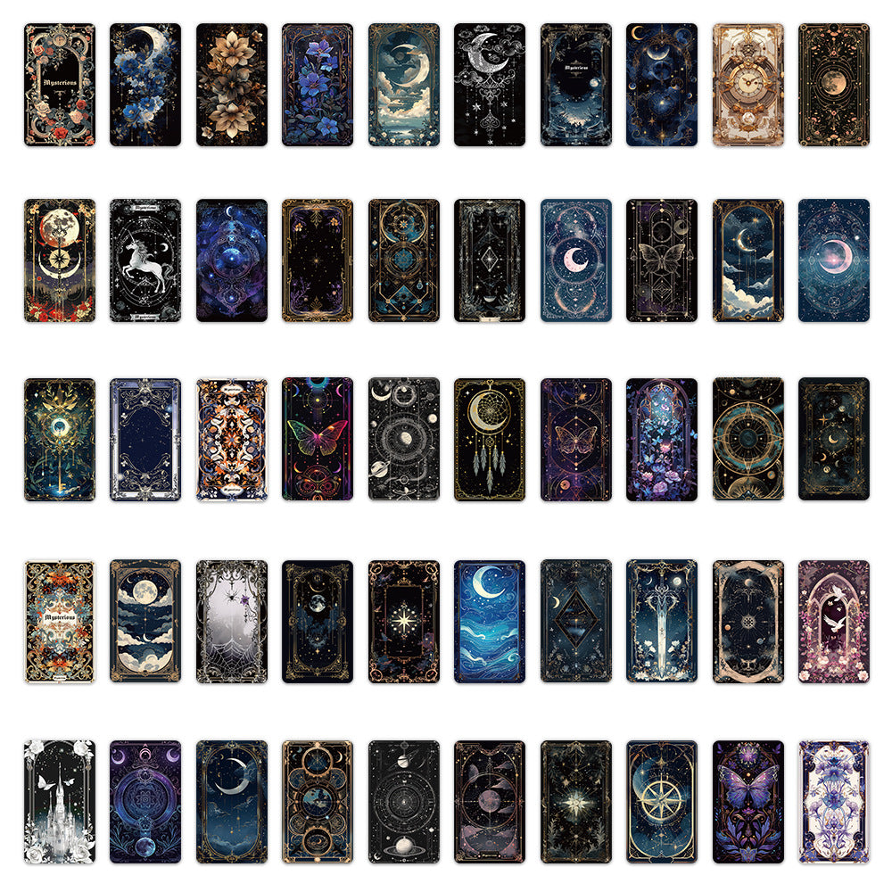 #02282 Moon and Starry Series Sticker