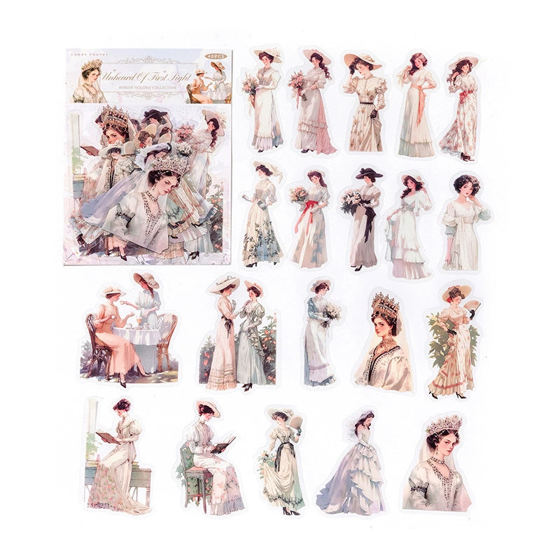 #20068 Vintage Lady Series Sticker