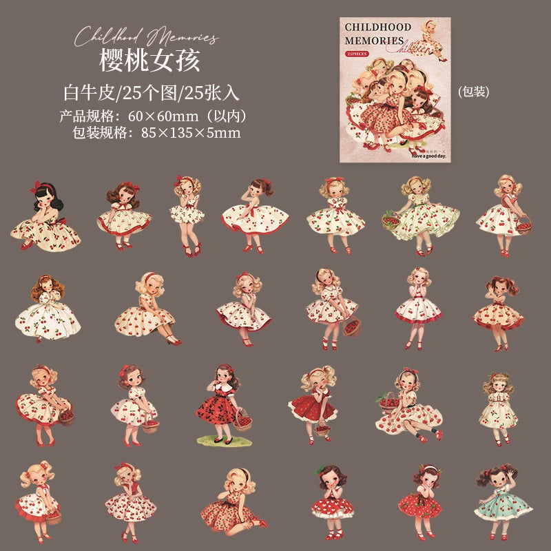 #20107 Retro Children Series Sticker
