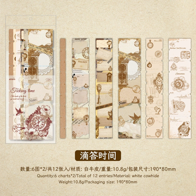 #02891 Vintage Memo Strip Series Sticker