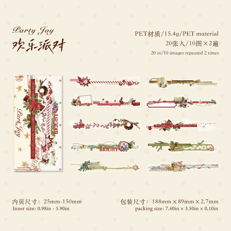 #02954 Christmas Strip Series Sticker