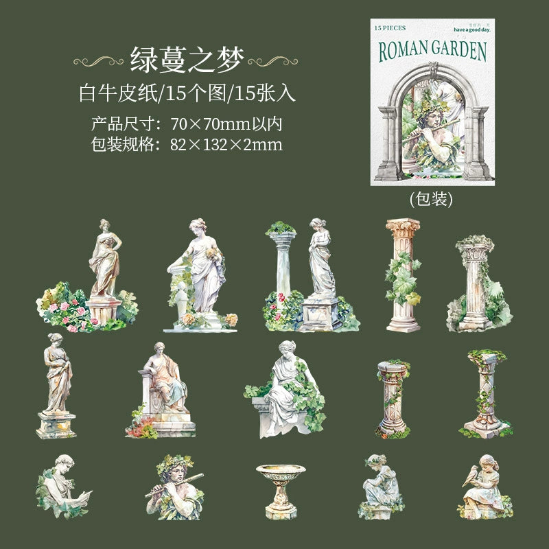 #02961 Roman Garden Series Sticker