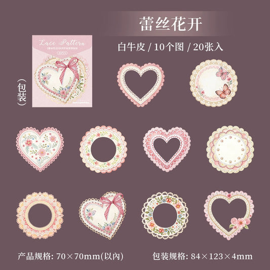 #20008 Lace Frame Series Sticker