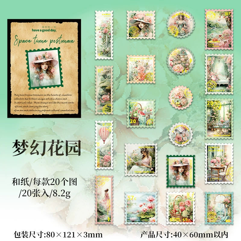 G1#20145 Fantasy Stamp Series Sticker