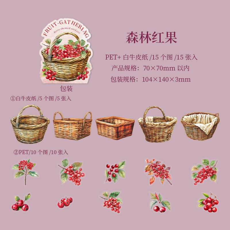 #20106 Fruit in Bucket Series Sticker