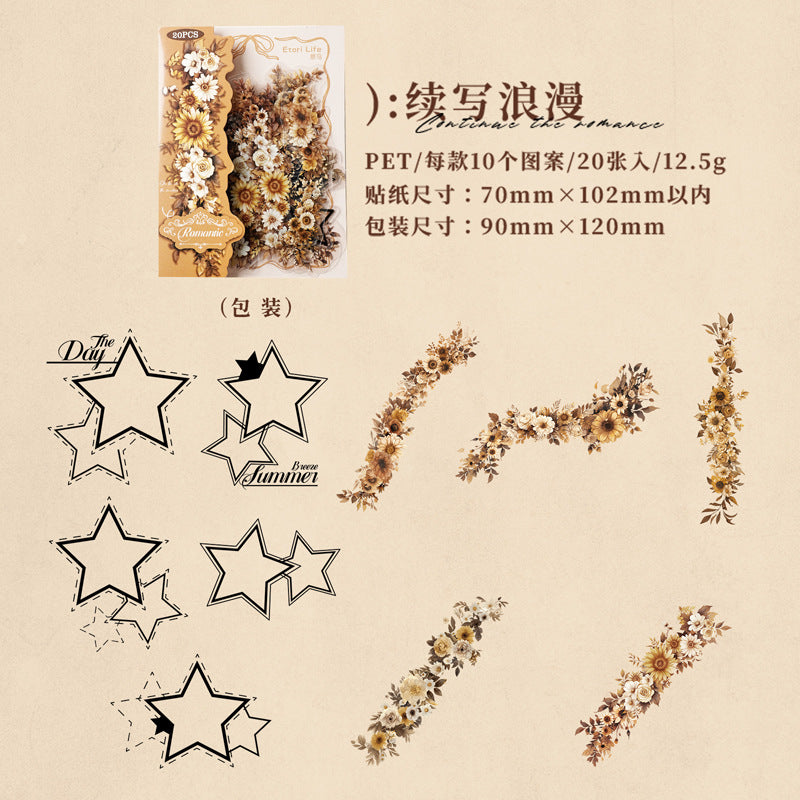 #20583 Flower and Frame Series Sticker