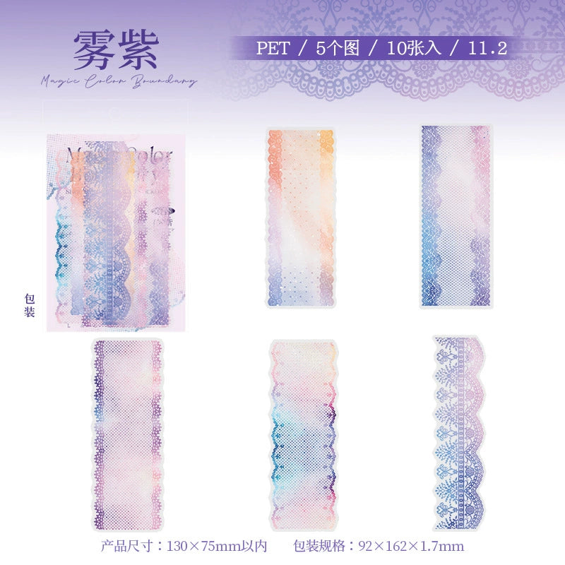 #02898 Shiny Lace Series Sticker