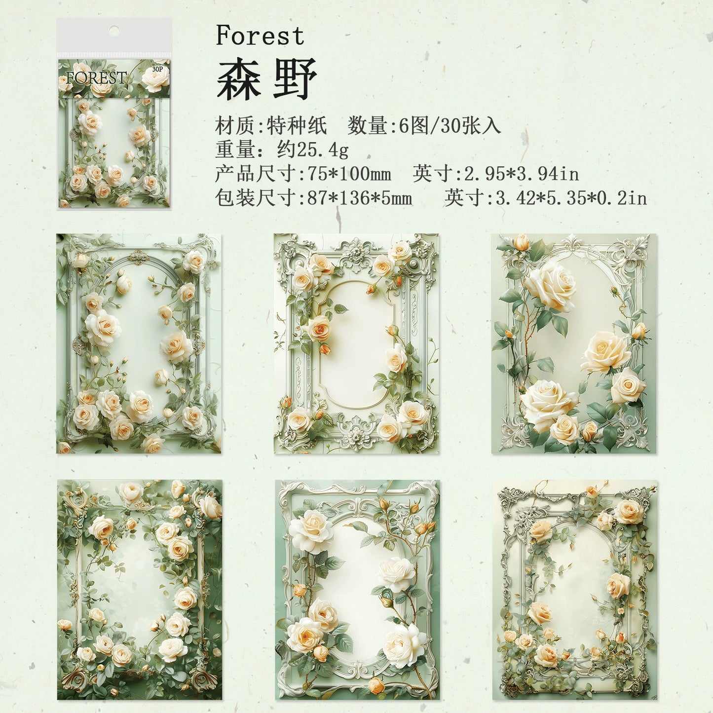 #20027 Flower Frame Series Paper
