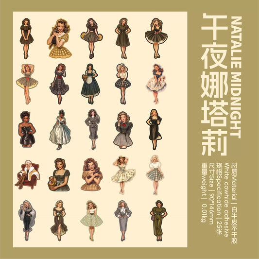 #20377 Vintage Beauty Series Sticker