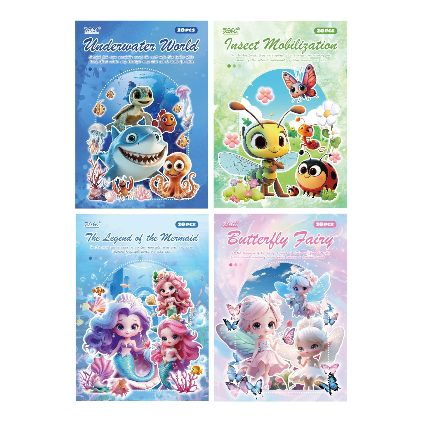 #20139 Cute Animals Series Sticker Book