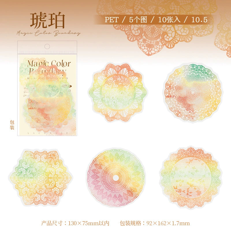 #02898 Shiny Lace Series Sticker