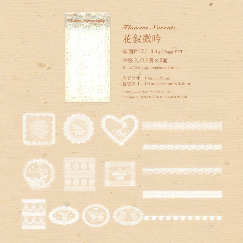 #20035 Lace Frame Series Sticker