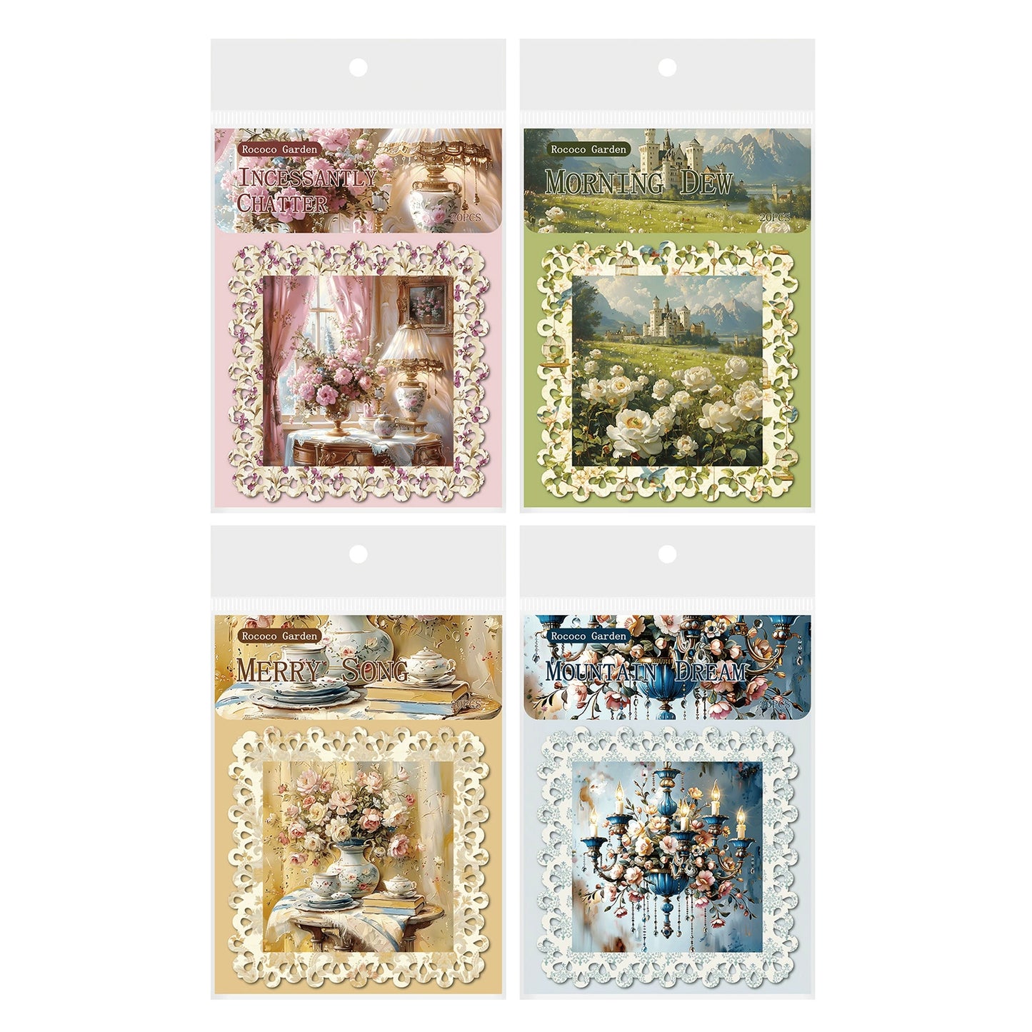 #02974 Rococo Garden Series Sticker