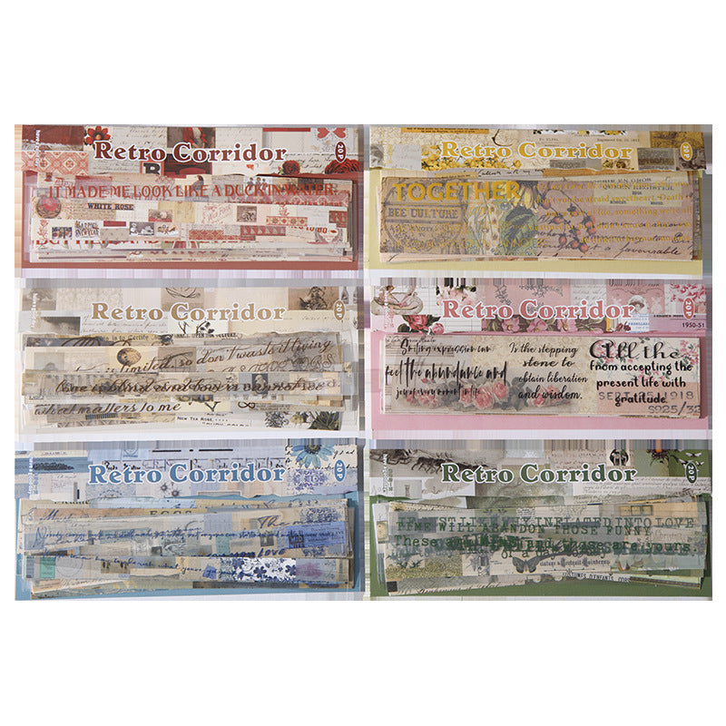 #02967 Vintage Word Strip Series Sticker