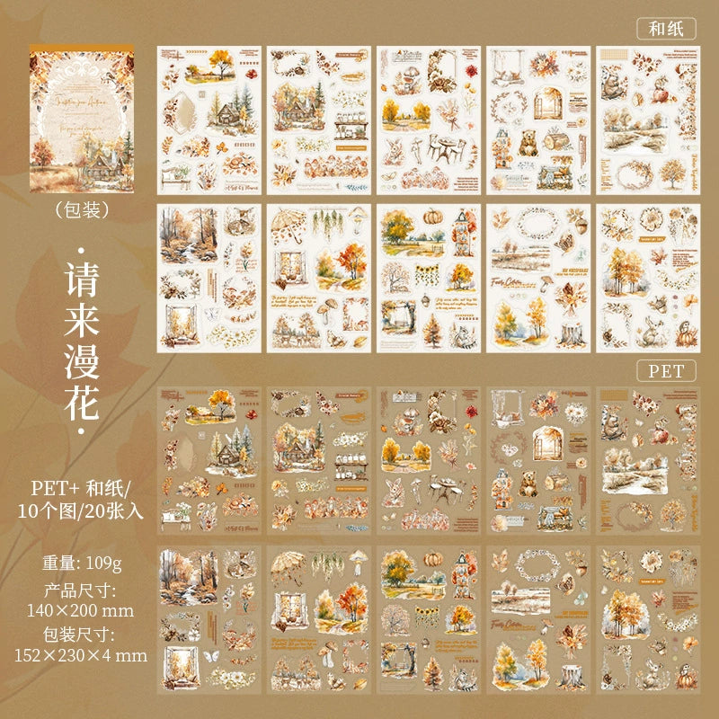 #20087 Autumn Live Series Sticker Book