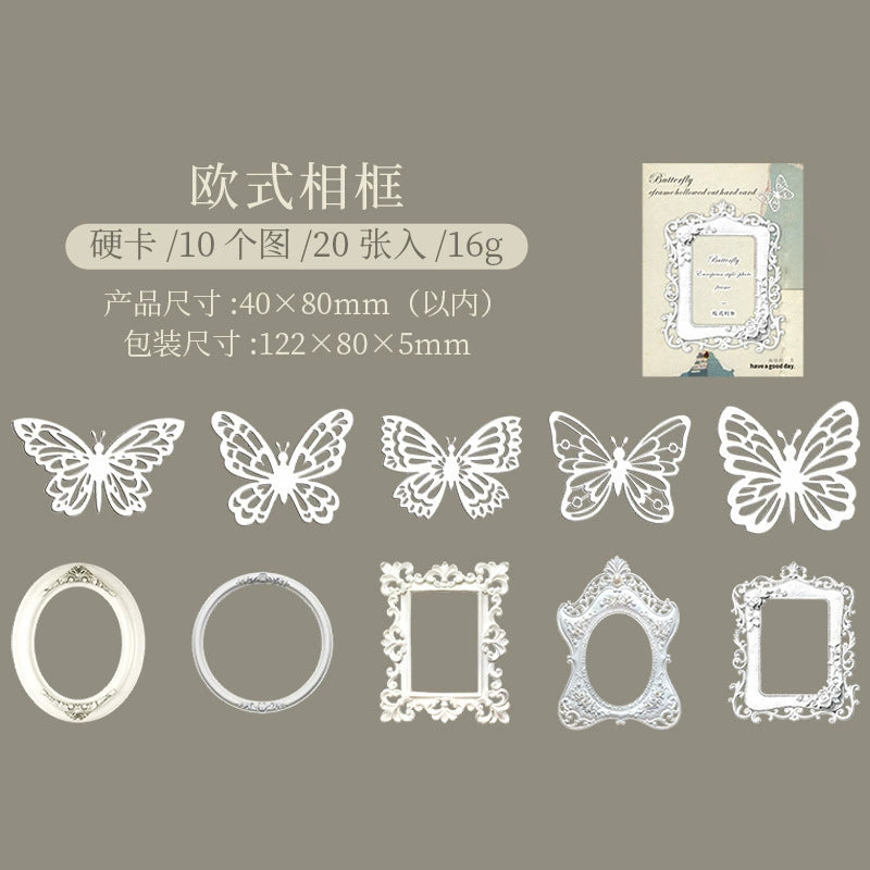 #20121 Vintage Butterfly Frame Series Sticker