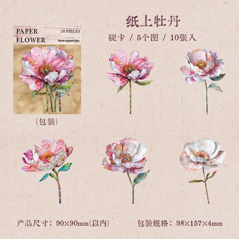 #02934 Paper Flower Series Sticker