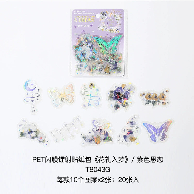#20104 Shiny Flower Series Sticker