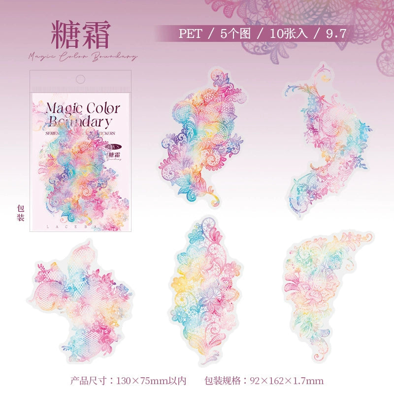 #02898 Shiny Lace Series Sticker