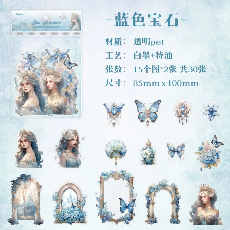 #20130 Beauty with Flower Series Sticker