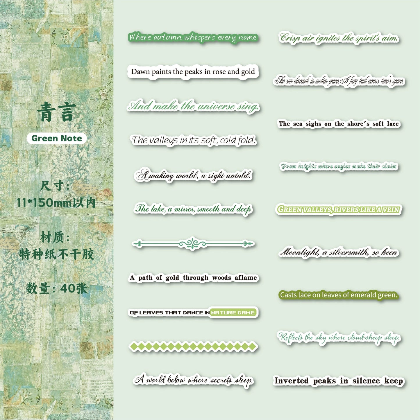 #02931 Word Strip Series Sticker
