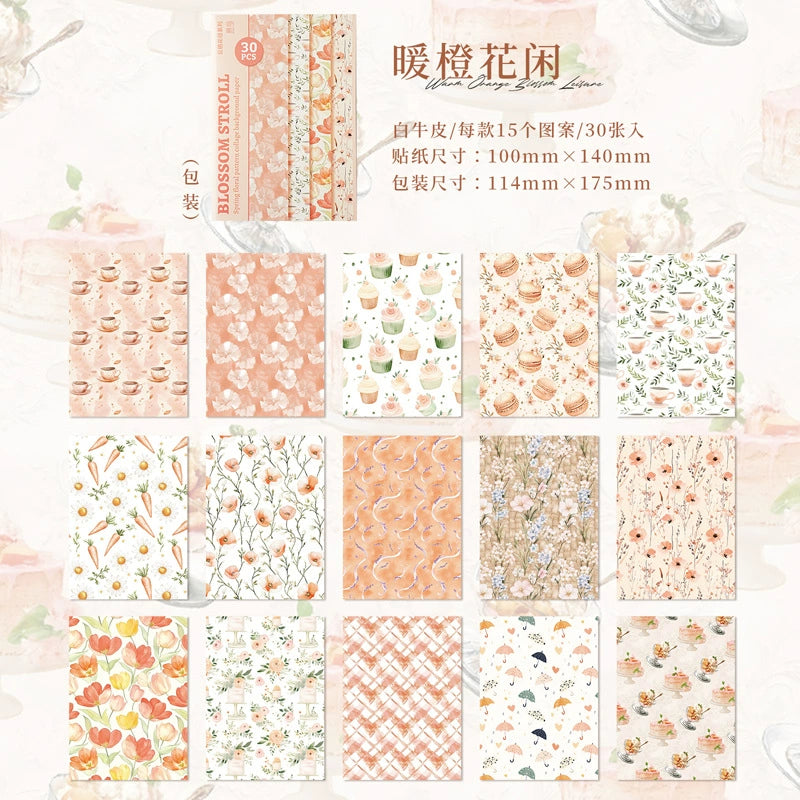 A5#20582 Blossom Stroll Series Paper
