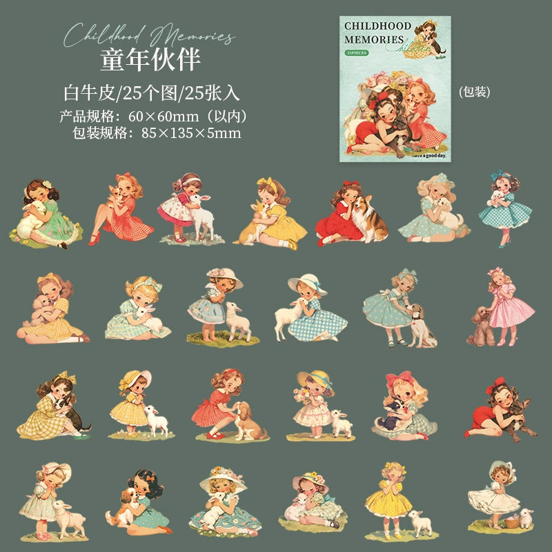#20107 Retro Children Series Sticker