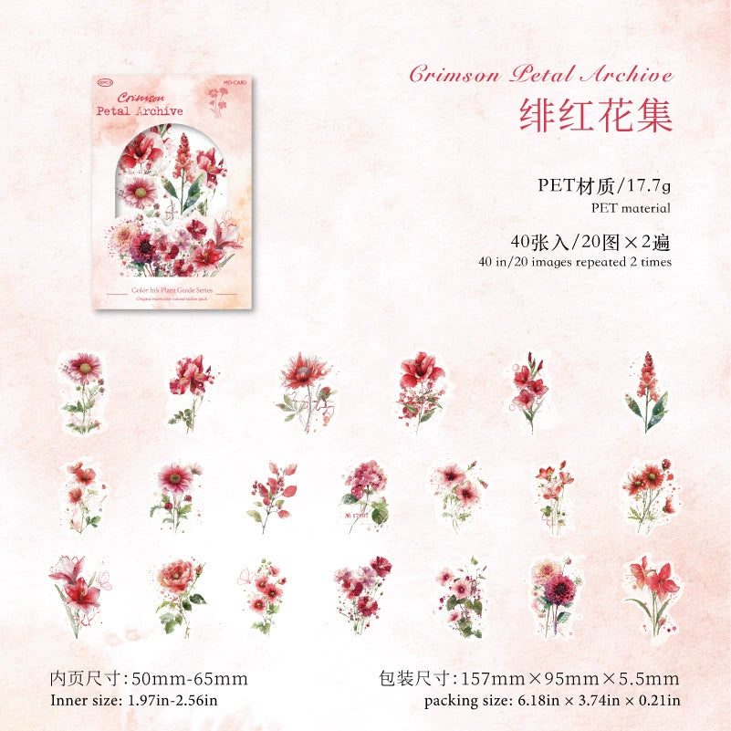 #02927 Mixed Flower Series Sticker