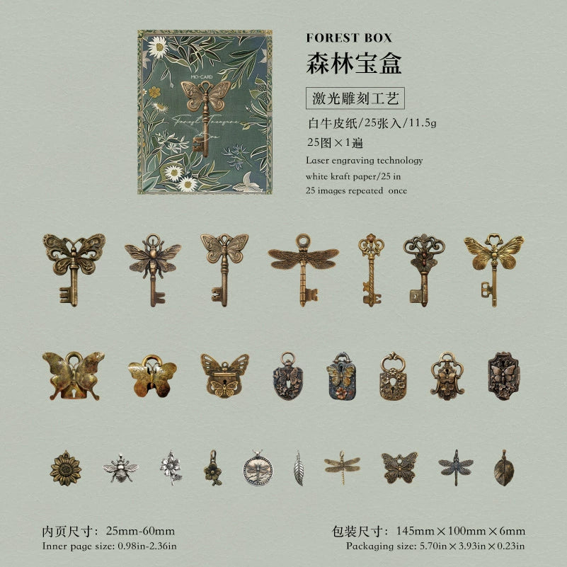 #02032 Vintage Key and Lock Series Sticker