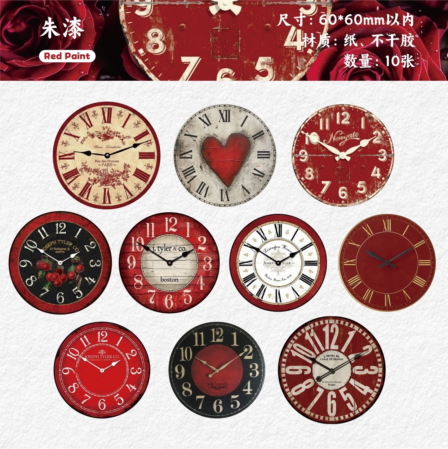 #20319 Time Scale Clock Series Sticker