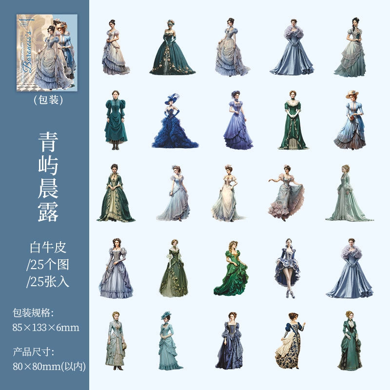 #20042 Vintage Lady Series Sticker