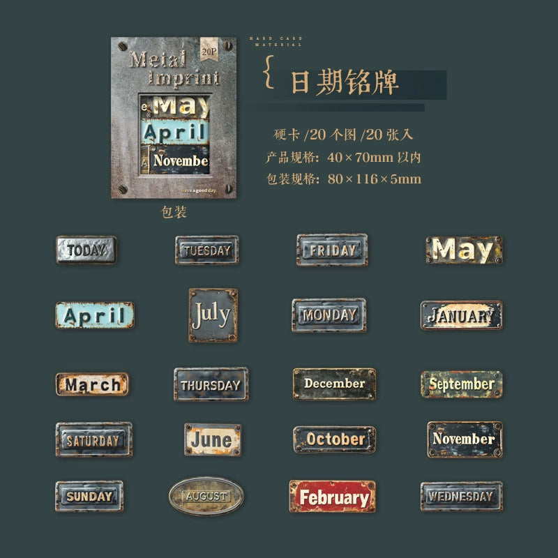 #20110 Vintage Tag Series Sticker