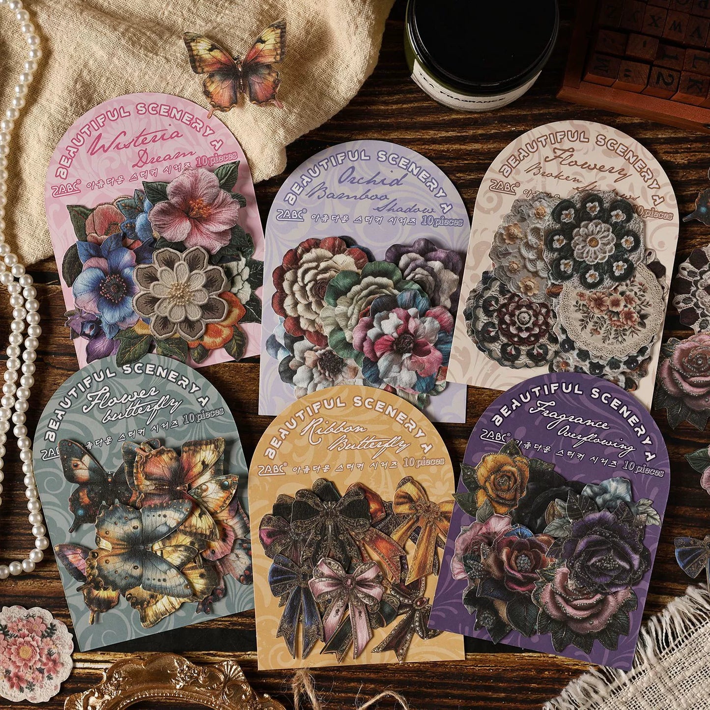 #02932 Embossed Mixed Series Sticker