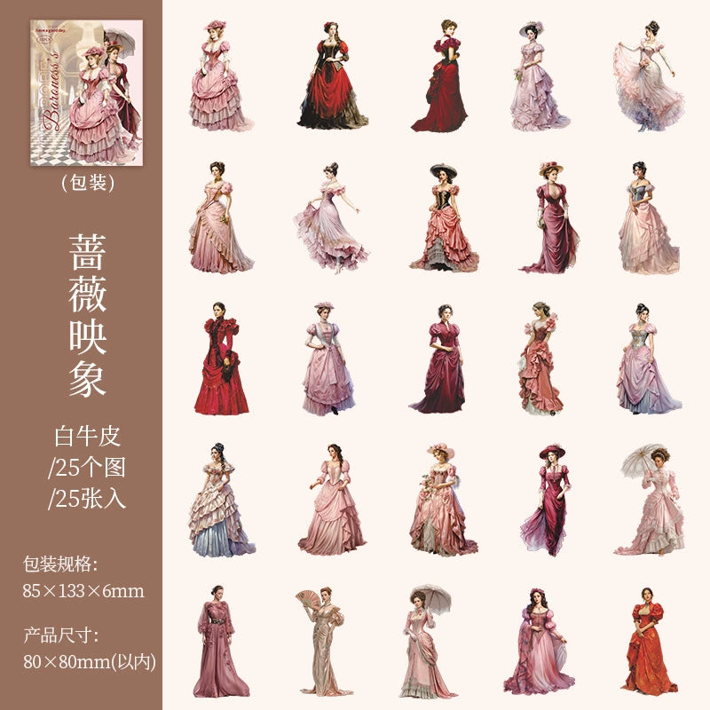 #20042 Vintage Lady Series Sticker