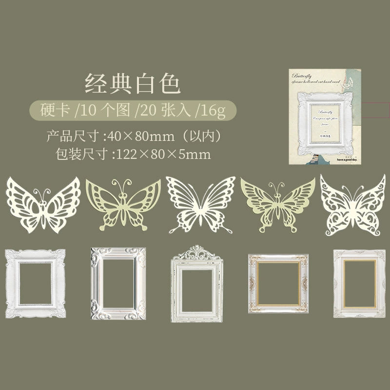 #20121 Vintage Butterfly Frame Series Sticker
