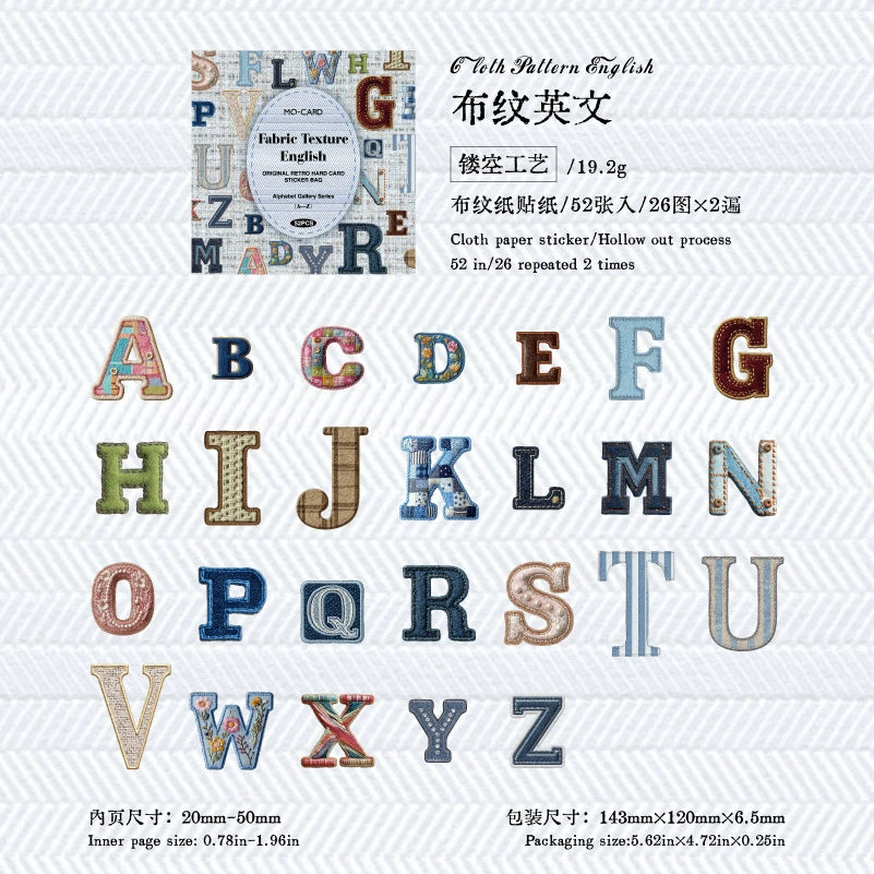 #02907 Letter Series Sticker